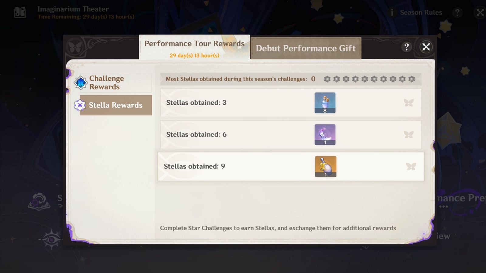 Additional Rewards were added for the Imaginarium Theater gamemode (Image via HoYoverse)